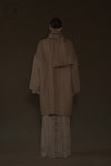 Mutedance 24 Autumn and Winter Loose Scarf Wool Silk Flower Dye Jacket MD-MD24FW28-CELADON MD24FW29